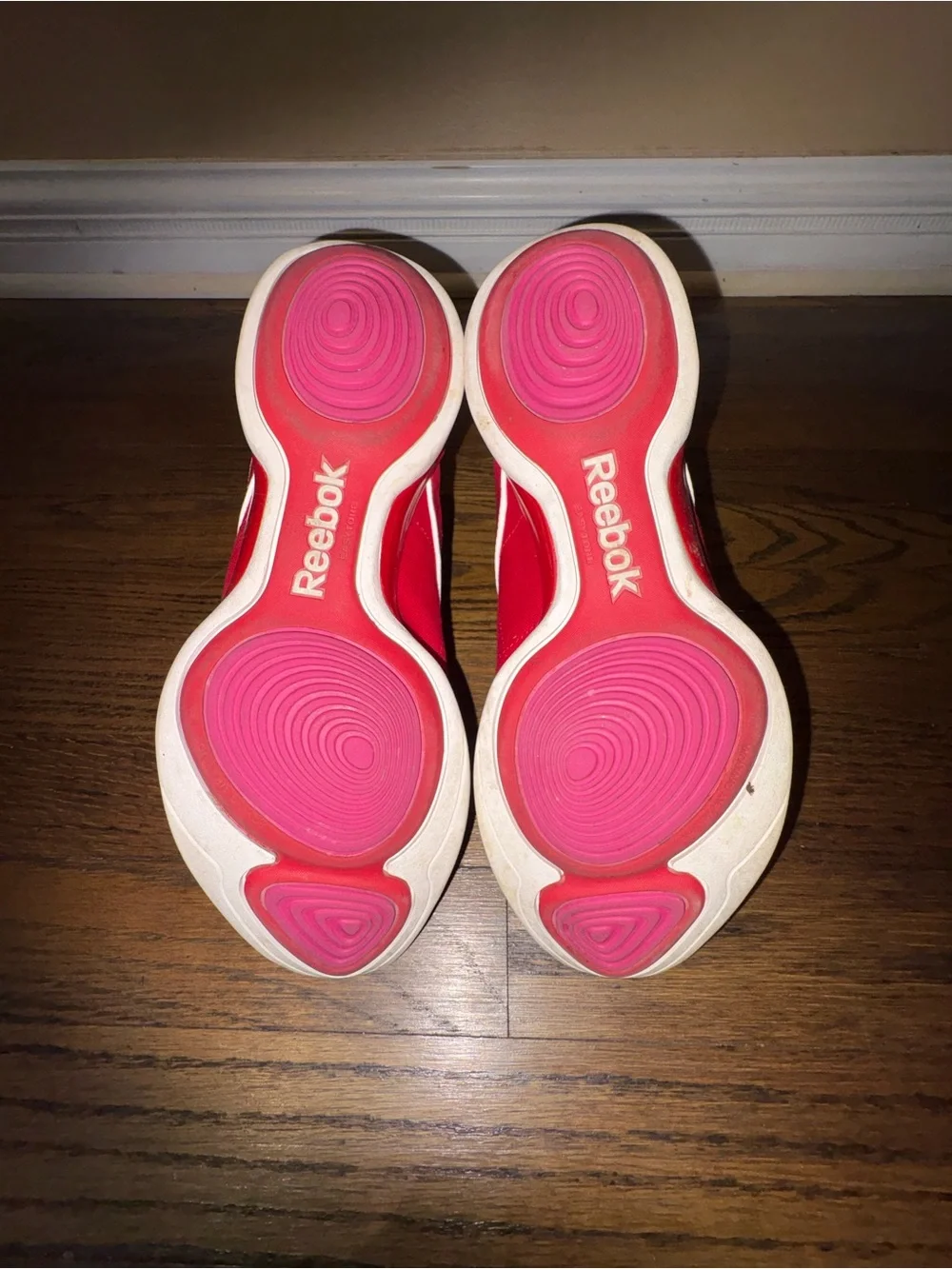 Reebok Kids Red High-Top Sneakers with White Laces